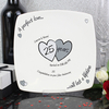 Personalised Silver Anniversary Plate