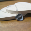 Personalised Silver Heart Necklace