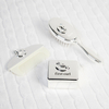 Personalised Silver-Plated Comb,  Brush & Trinket Box Gift Set