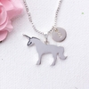 Personalised Silver Unicorn Necklace