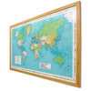 Personalised World Traveller Map - Framed