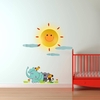 Sunshine Wall Light & Animal Wall Sticker
