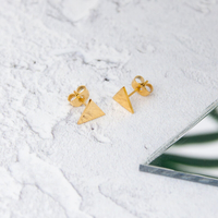 Triangle Earrings - Gold