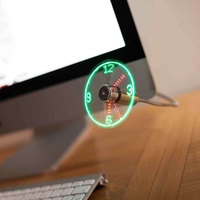 USB LED Clock Fan