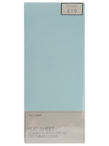 100% Cotton flat sheet 200 thread count single double king and super king sizes E - Eggshell