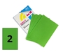 2 Per Sheet Pastel Green Labels - 100 Sheets