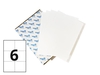 6 Per Sheet A4 Labels - Square Corners - 500 Sheets