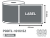 Direct Thermal Label - 101.6 x 152.4mm - 8 Rolls
