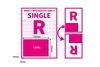 Royal Mail 2D Barcode Labels - Single Style R - 100 Sheets