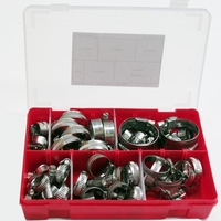 Kits - Clips & Clamps - Hose Clamp W4 Worm Drive Clamps,  8-12 to 25-40mm