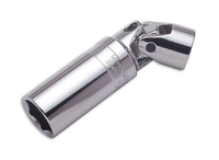 Laser Tools 2657 Spark Plug Socket 3/8 Dr 16mm Single Hex with Universal Joint