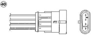 NGK OZA334-A2 0234 Lambda Sensor NTK Oxygen O2 Exhaust Probe OZA334A2