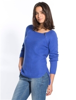 Ladies Coloured Scoop Neck Sweater