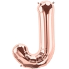 J Foil Balloon (One Size) (Rose Gold) - Rose Gold - Realmax