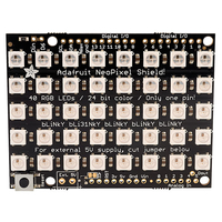 Adafruit 1430 NeoPixel Shield for Arduino 40 Addressable RGB LEDs