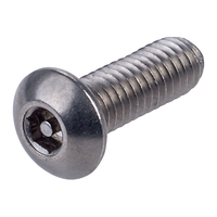 Affix Security Screw Button Head Pin Hexagon Drive H40 A2 S/S M4x1...