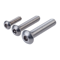 Affix Security Screw Button Head Pin Hexagon Drive H40 A2 S/S M4x2...