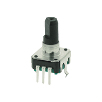 Alps STEC12E08 Encoder With 6mm D-plastic Shaft Vertical with Switch