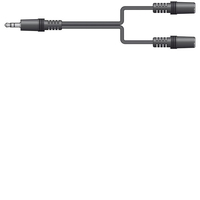 AV:Link 112.046UK 3.5mm Stereo Plug To 2 X 3.5mm Stereo Sockets Le...