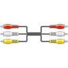 AV:Link 112.072UK 3 X RCA Plugs To 3 X RCA Plugs Lead 1.5m