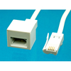 AV:Link 113.500UK UK Telephone Extension Lead 5.0m,  White