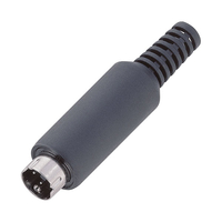 BKL 5-Pin Mini Plastic DIN Plug with 3 Pins Cable Mounting