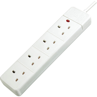 Brennenstuhl 1150623454 4 Way Extension Socket with Neon Indicator...