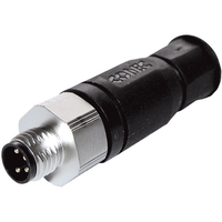 Conec 42-00007 SAL-8-RSC4-L M8x1 4 Pin Male Axial Connector Solder...