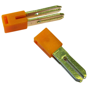 Connectwell DIN Rail Spring Clamp 2 Way Shorting Link (6mm)
