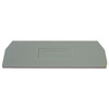 Connectwell DIN Rail Spring Clamp 4mm End Plate (1 In 2 Out)