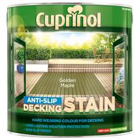 Cuprinol 5083465 Anti-Slip Decking Stain Golden Maple 2.5 litre