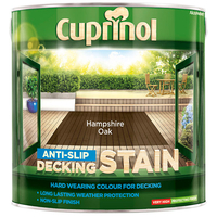 Cuprinol 5092620 Anti-Slip Decking Stain Hampshire Oak 2.5 litre