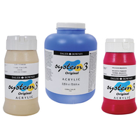 Daler Rowney System 3 Acrylic Fluorescent Red (500ml)