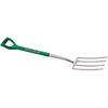 Draper Expert Stainless Steel Soft Grip Garden Fork with Offset Handle