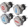 EAO 82-6151.1A24.B001 Series 82 Illuminated Pushbutton Momentary B...