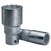 Elora 11931 11mm 1/2" Square Drive Deep Bi-hexagon Socket