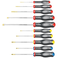 Facom ATW.J10PB Protwist® Screwdriver Set,  10 Piece SL/PH/PZ