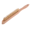 Faithfull FAI680B4 680/B4 Brass Wire Scratch Brush - 4 Row