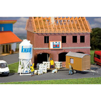 Faller 180601 H0 Plaster Silo And Building-Site Trailer