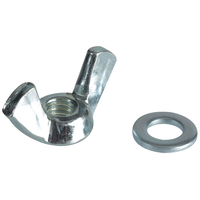 ForgeFix FPWING6 Wing Nut & Washers ZP M6 Forge Pack 10