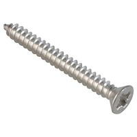 ForgeFix Self-Tapping Screw Pozi Compatible CSK A2 SS 1.1/2in x 8. ..