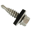 ForgeFix TechFast Self-Drill Stitching Hex Screw & Washer No.1 Tip...