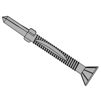 ForgeFix TechFast Timber to Steel CSK/Wing Screw No.5 Tip 5.5 x 15...