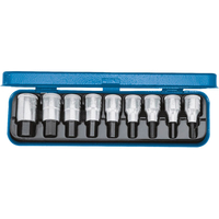 Gedore 6156250 IN 19 PM Screwdriver Bit Socket Set 1/2" 9 pcs In-H...