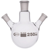 Glassco Round Bottom Flask Three Necks 250ml Centre Neck 19/26 Ang...