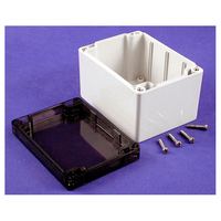 Hammond 1554G2GYSL Watertight PC Enclosure Smoked Lid 120 x 90 x 8...