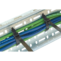 Hellermann Tyton 320mm Cable Tray Ties Black - pack of 100