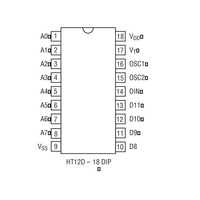 Holtek HT12D 18DIP Remote Control Decoder