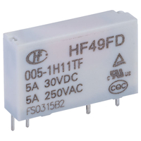 Hongfa HF49FD/005-1H11TF PCB Relay 5VDC SPST-NO 5A