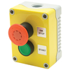 Hylec 1DE.02.01AG Emergency Stop with Green Start Push Button